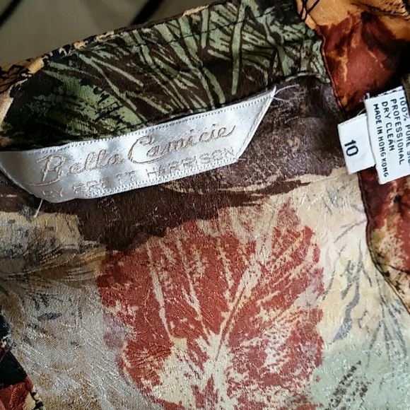 Bella Camicie by Brett Harrison silk blouse size10 - Picture 7 of 8
